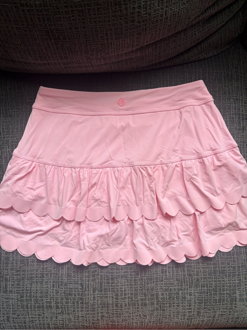 Lilly Pulitzer UPF 50+ Luxletic Miesha Scallop Skort, Pink, Size Small - Picture 5 of 8
